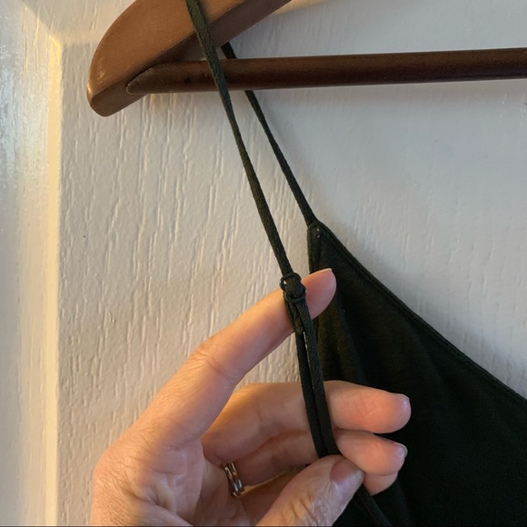 Wilfred Vivienne Slip Dress - dark olive green- size small - Picture 5 of 9